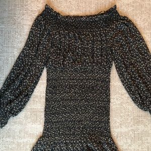 Floral scrunch dress